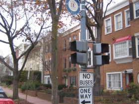 No Buses on Ron Johnson's quiet side street.