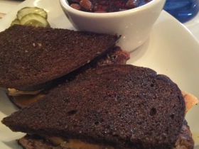 Patti Melt with baked beans