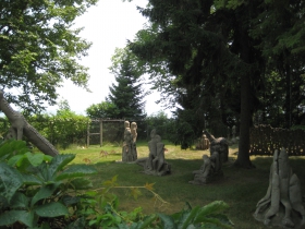 Mary Nohl's sculptures.