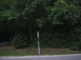 Driveway to the Minahan home.
