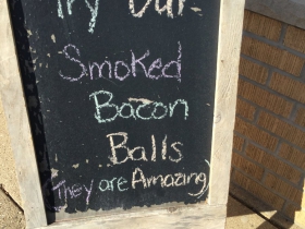 Try our smoked bacon balls