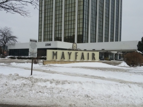 North Mayfair Road is the namesake of the Mayfair Mall