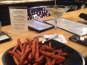 Sweet Potato Fries and a Martini