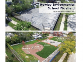 Hawley Environmental School Playfield