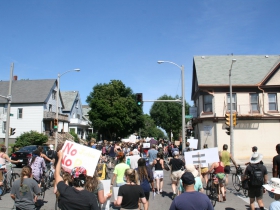 March down Locust Street