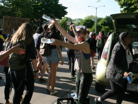 Water Being Handed Out