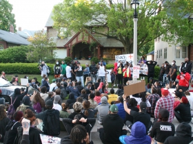 Group Outside Mayor's House