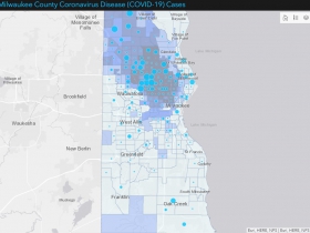 March 25th Date (295 Cases) - Census Tracts Shaded by African American Population