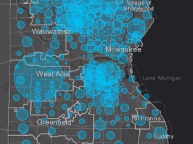 April 18th COVID-19 Milwaukee County Case Map