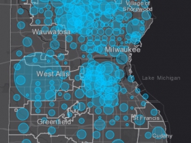 April 21st COVID-19 Milwaukee County Case Map