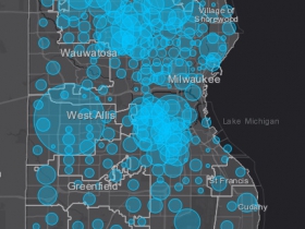 April 25 COVID-19 Milwaukee County Case Map