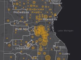April 30 COVID-19 Milwaukee County - New Cases in Last 7 Days