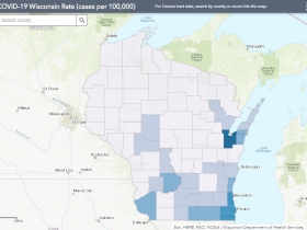 May 6 COVID-19 Wisconsin Case Map