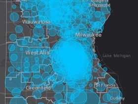 May 8 COVID-19 Milwaukee County Case Map