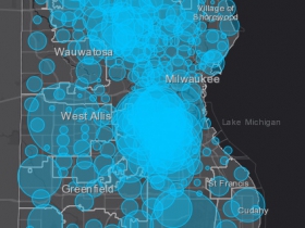 May 9 COVID-19 Milwaukee County Case Map