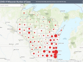 May 31 COVID-19 Wisconsin Case Map