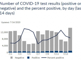 Wisconsin Cases, Positive Case Rate and Testing Totals