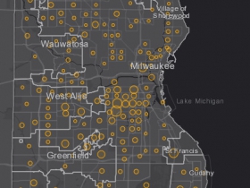 August 25th COVID-19 Milwaukee County - New Cases in Last 7 Days