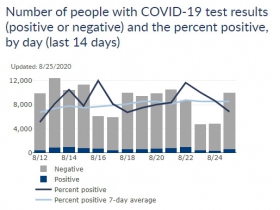 Wisconsin Cases, Positive Case Rate and Testing Totals