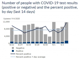 Wisconsin Cases, Positive Case Rate and Testing Totals