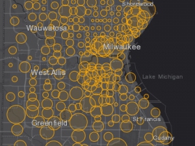 November 9th COVID-19 Milwaukee County - New Cases in Last 7 Days