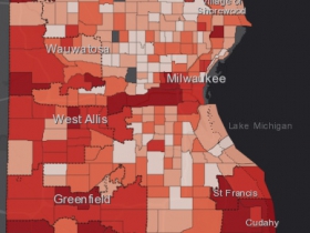 November 13th COVID-19 Milwaukee County - New Cases in Last 7 Days