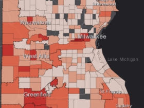 November 17th COVID-19 Milwaukee County - New Cases in Last 7 Days