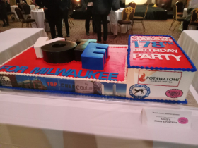 Milwaukee City Birthday Party cake. Photo by Michael Horne.