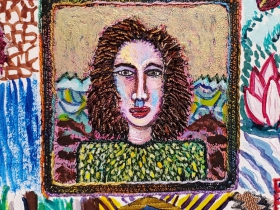 '“Self Portrait' (1982 ca.) by Francesco Clemente. Photo by Robb Quinn courtesy of The Warehouse.