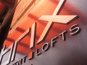 Brix Apartment Lofts Signage