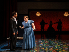 5297– Milwaukee Repertory Theater presents Little Women in the Quadracci Powerhouse January 16 – February 18, 2024. Pictured Austin Winter and Amelio García.  Photo by Michael Brosilow.