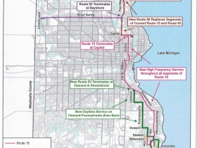 Routes 15, 52, 63 and 68