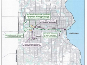 Routes 31 and 33