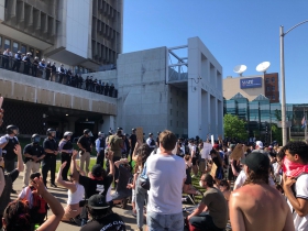 Guarding MPD HQ