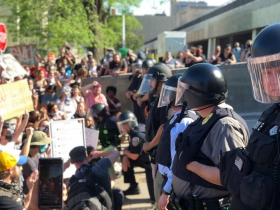 Kneeling Officers