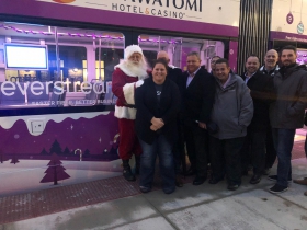Everstream Team with Santa