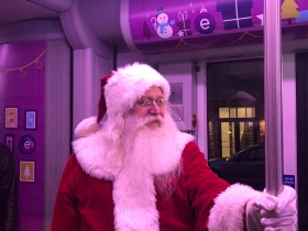 Santa on a Streetcar