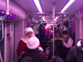 Santa Greets Riders