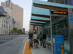 Passengers Await Inaugural MCTS Connect Trip