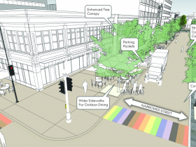 N. Jefferson Street Improvements Near Cathedral Square - Connec+ing MKE Downtown Plan 2040
