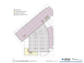 Park East Block 22 Redevelopment clinic level plan.