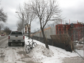 A view along E. Lyon St.