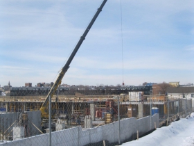 This won't be the only crane working in the Park East during 2014.