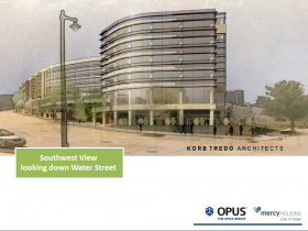 Park East Block 22 Redevelopment Rendering Southwest view.