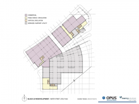 Park East Block 22 Redevelopment Water Street level plan.
