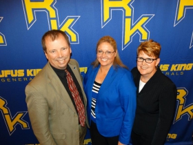 Brett Fuller, Kathleen Dreyer, and Dr. Jennifer Smith