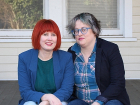 Laura Solomon (left) and Jenny Gropp