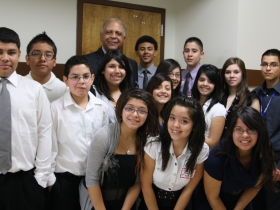 Gregory Thornton and students.
