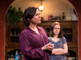Elizabeth Ledo and April Paul in Renaissance Theaterworks' production of RUSSIAN TRANSPORT.