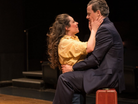 Emily Vitrano & Neil Brookshire in Renaissance Theaterworks’ production of Barefoot in the Park by Neil Simon